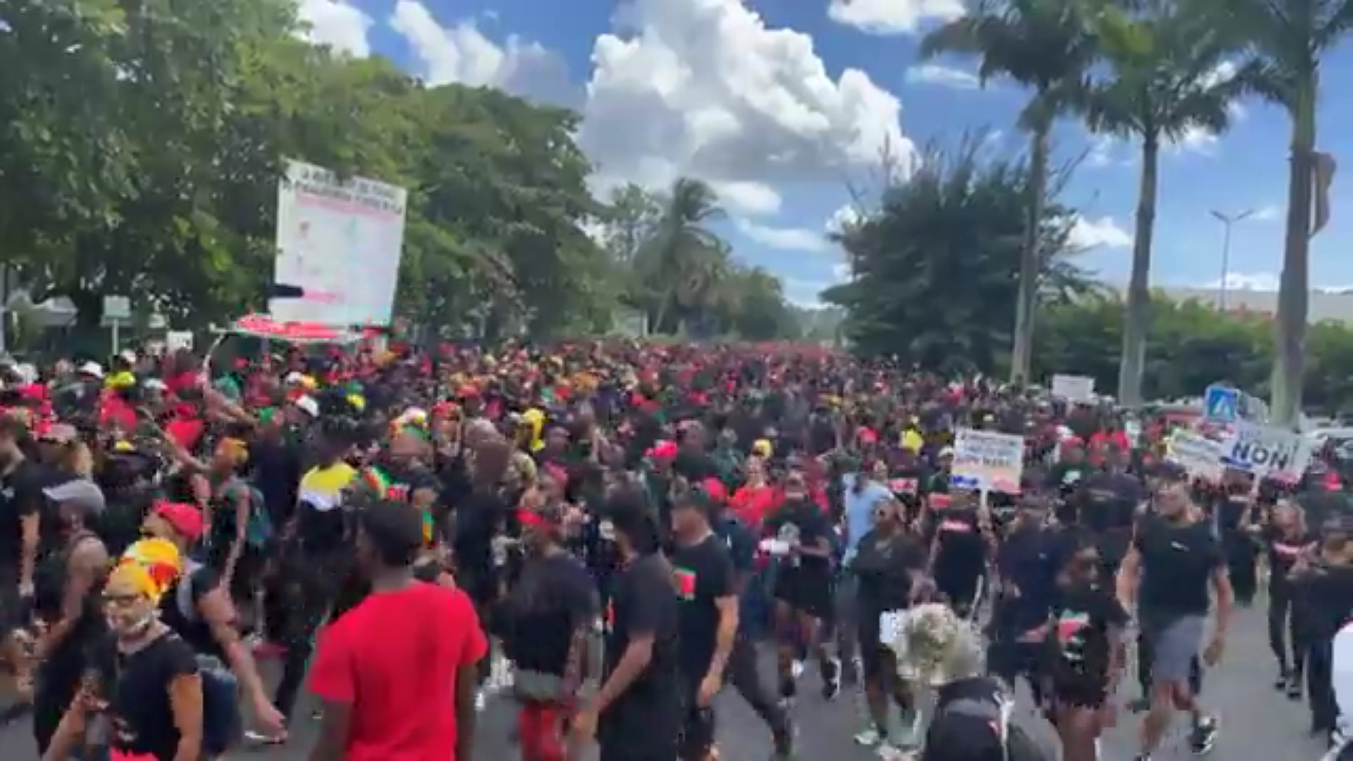 Guadeloupe. Point situation. Manifestations sur à Basse Terre et Pointe à Pitre
