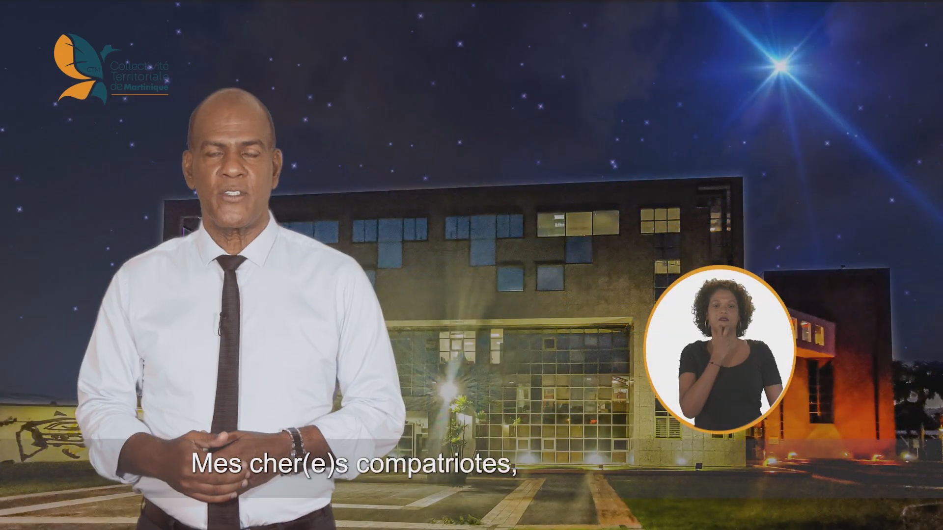 [Vidéo] Onews Martinique. Les voeux de Serge LETCHIMY Président de la CTM