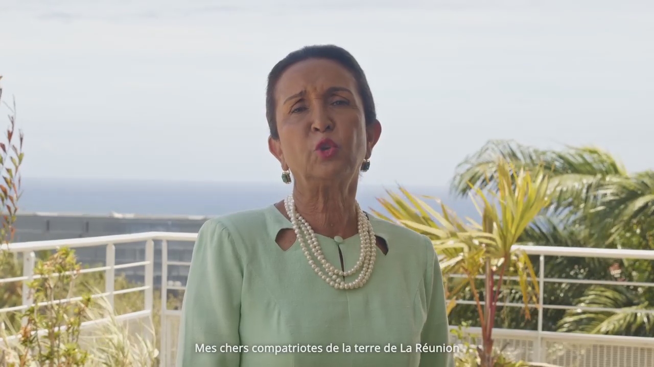 [Vidéo] Réunion.  Les voeux de Huguette BELLO Présidente de la Région