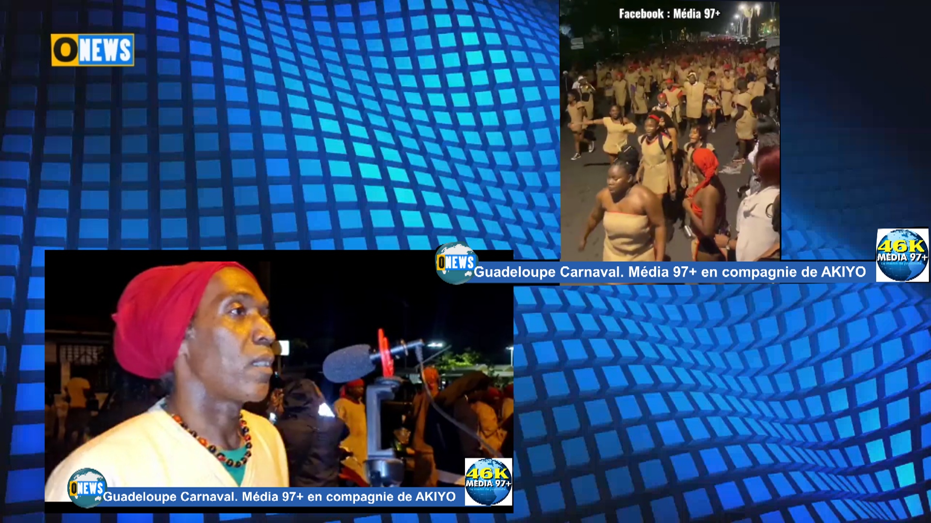 [Vidéo] Guadeloupe Carnaval. Média 97+ en compagnie de AKIYO
