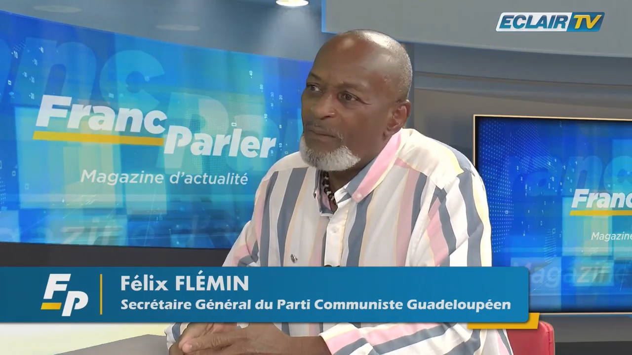 [Vidéo] Félix FLEMIN Secrétaire général du Parti communiste guadeloupéen invité de Thierry FUNDERE.