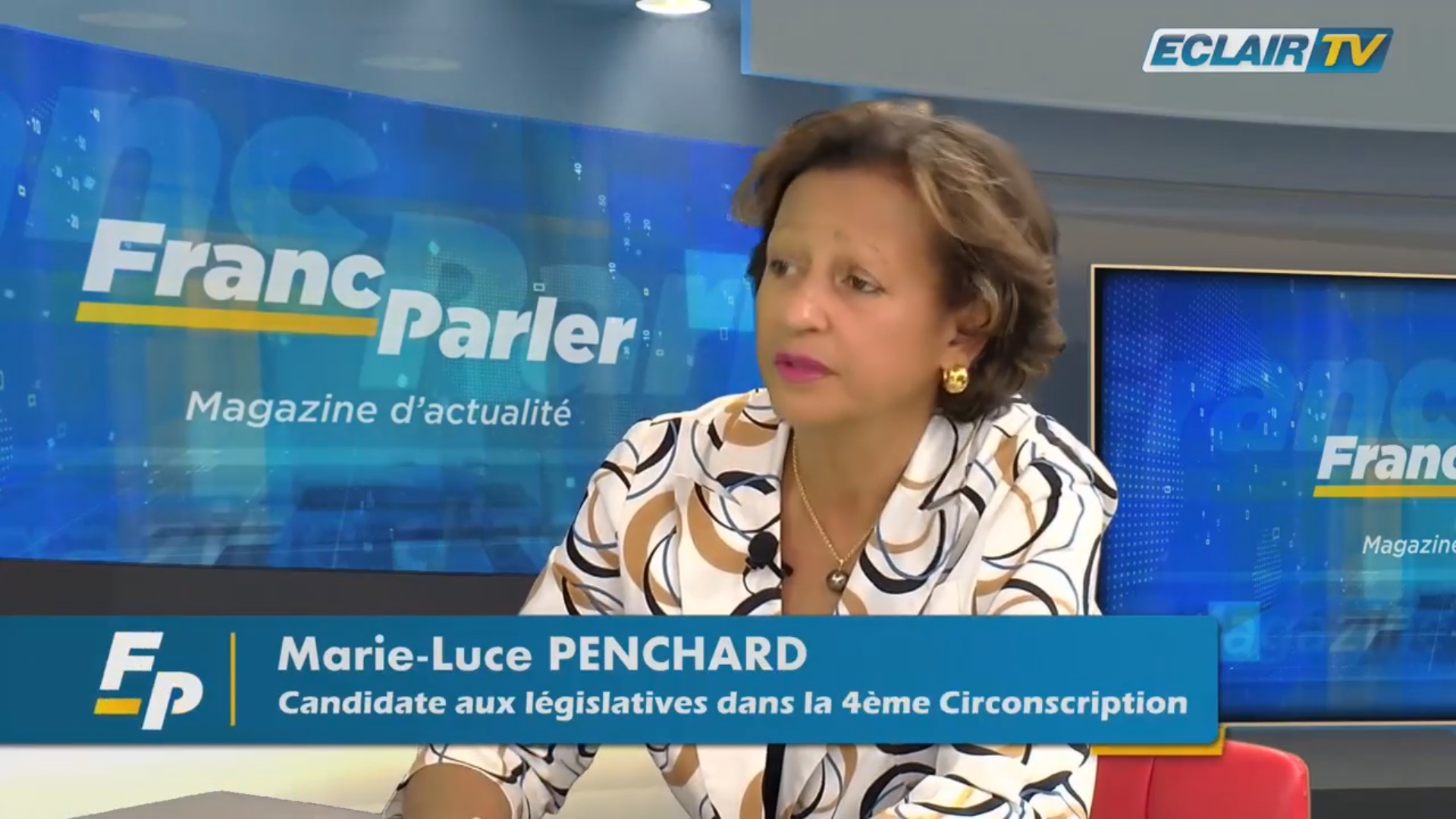[Vidéo] Guadeloupe. Législatives. Marie Luce PENCHARD Candidate dans la 4ème circonscription (Eclair TV)