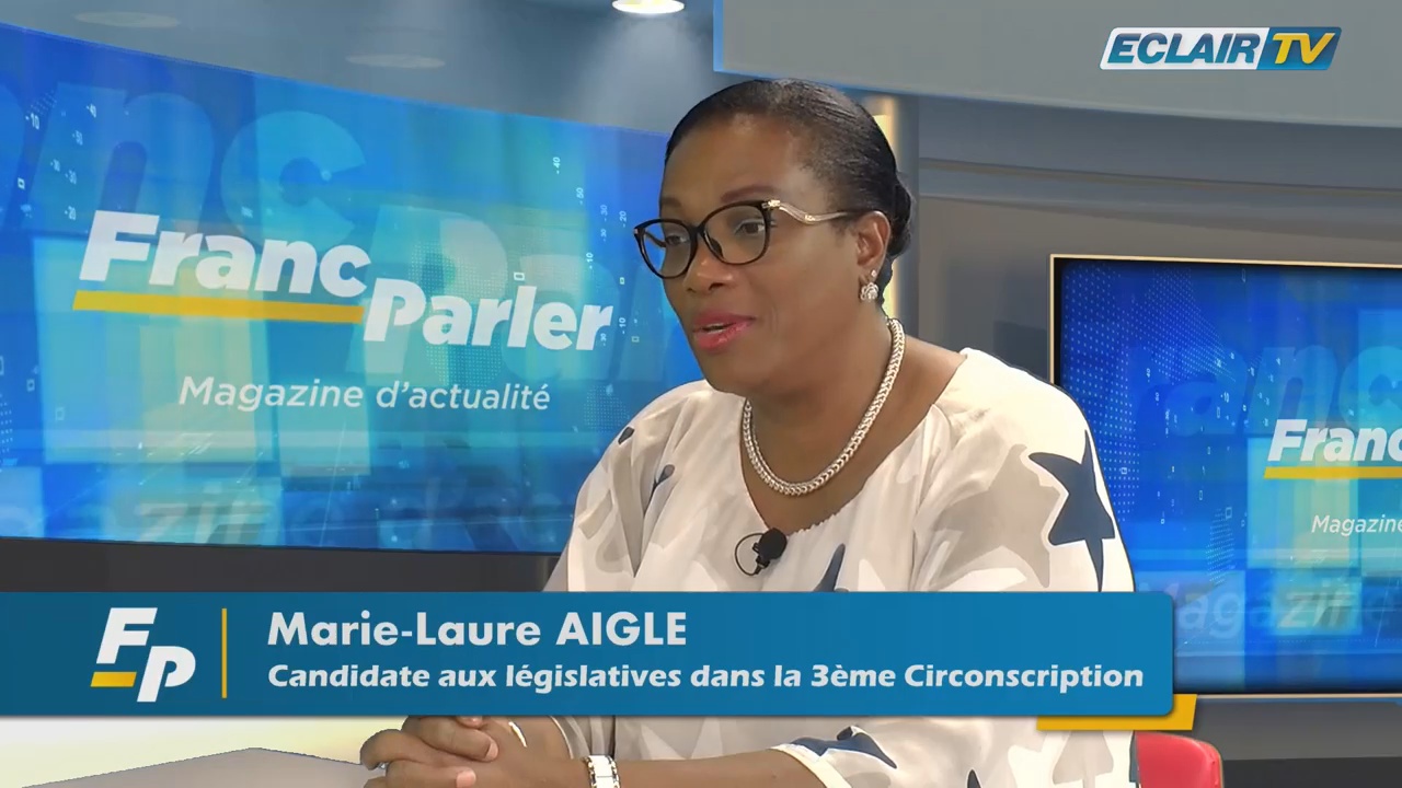 [Vidéo] Guadeloupe. Législatives Marie laure AIGLE Candidate 3 ème circonscription (Eclair Tv)