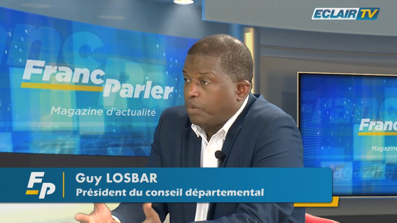 [Vidéo] Guy LOSBAR Président du Conseil départemental de Guadeloupe invité de Eclair Tv