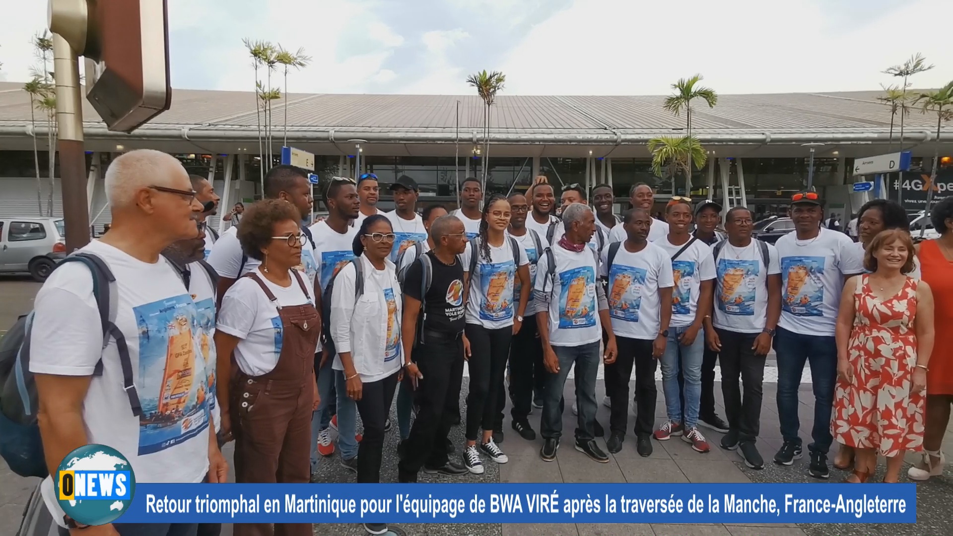 [Vidéo] Martinique Retour triomphal pour l équipage après la traversée Manche Angleterre
