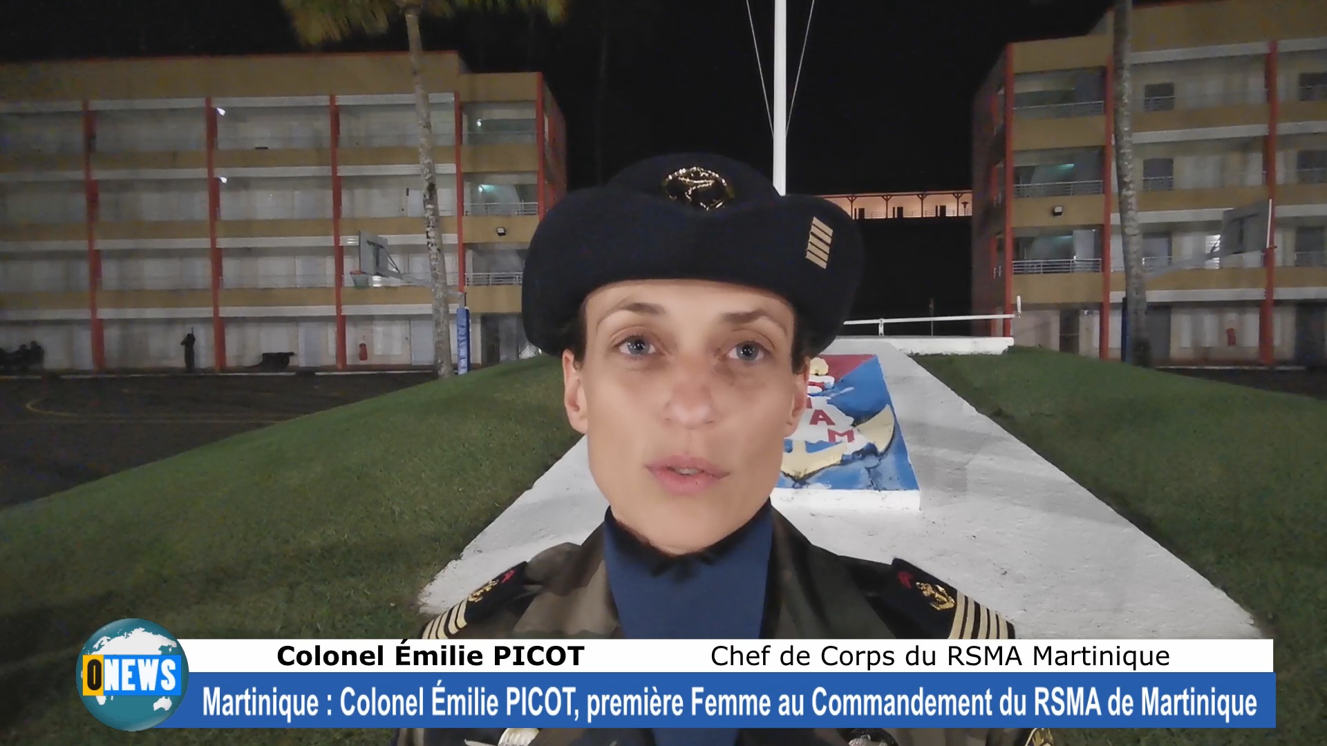 [Vidéo]Martinique. Colonel Émilie PICOT Première femme au commandement du RSMA