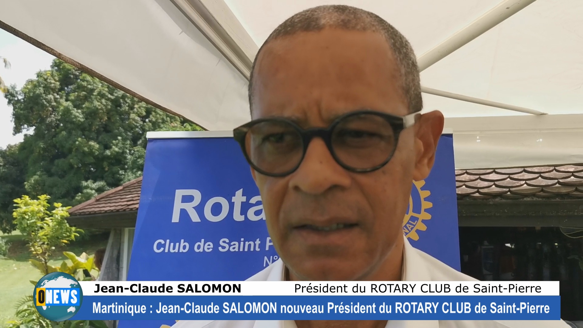 [Vidéo] Martinique Jean Claude SALOMON Nouveau Président du Rotary Club de Saint Pierre