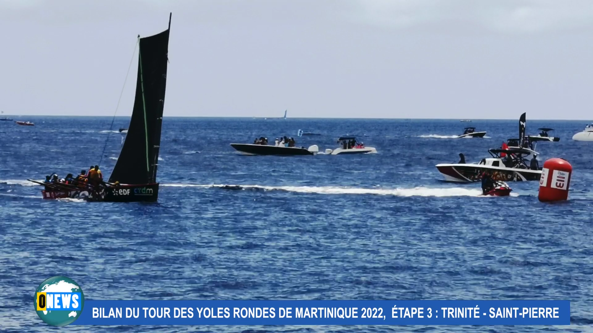 [Vidéo] Martinique. Le tour des yoles étape Trinité Saint Pierre