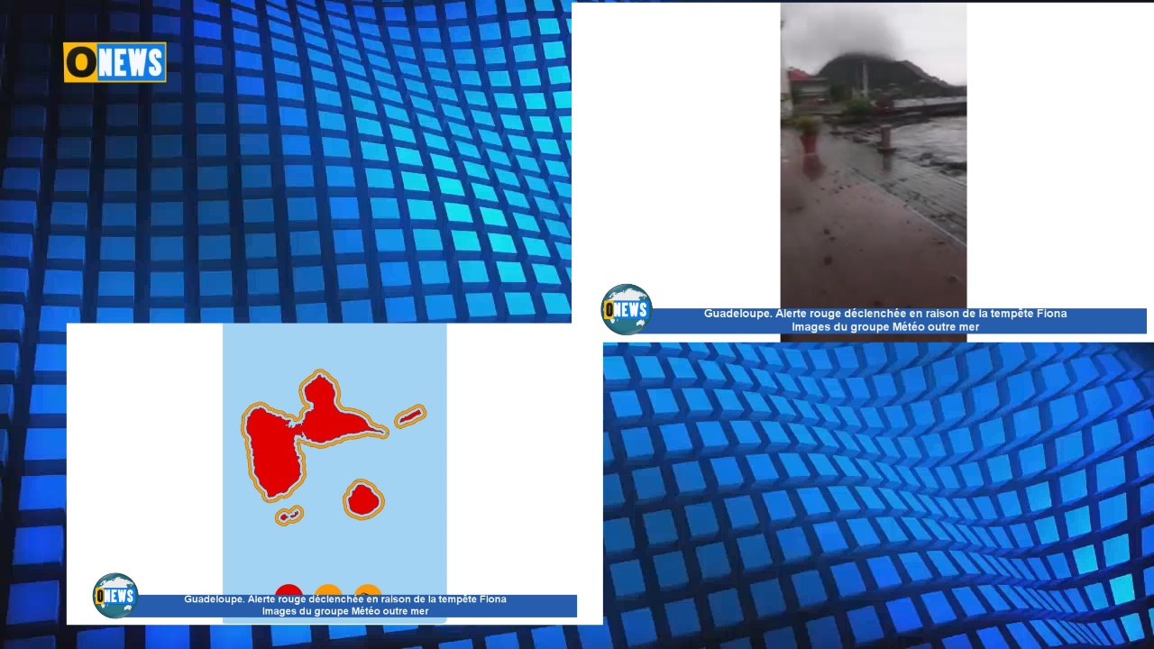 [Vidéo] Guadeloupe. Alerte rouge déclenchée en raison de la tempête Fiona. Les premières images.
