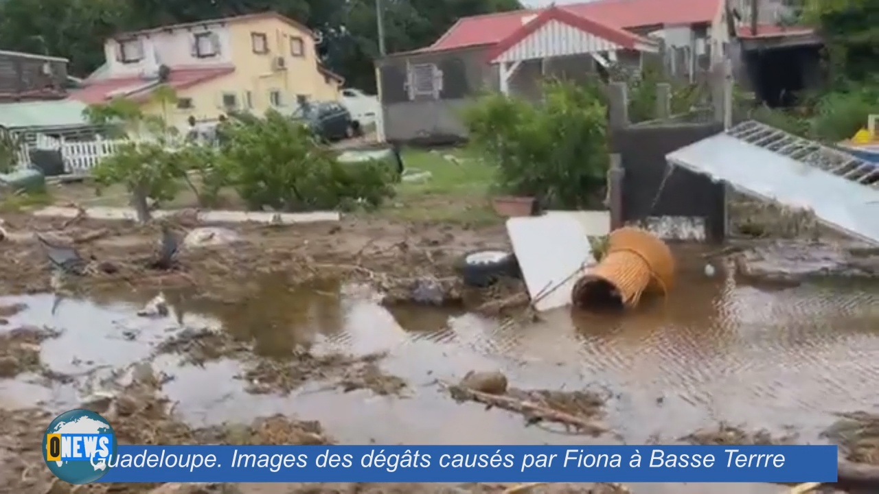 [Vidéo] Guadeloupe. Reportage à Basse terre sur les dégâts causés par FIONA (Canal 10)