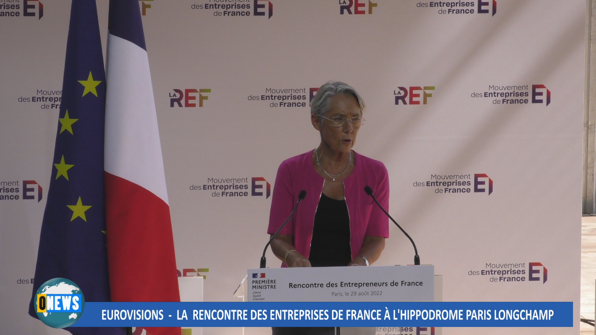 Rencontre des Entrepreneurs de France à Paris. Discours de la 1ère Ministre Elisabeth BORNE