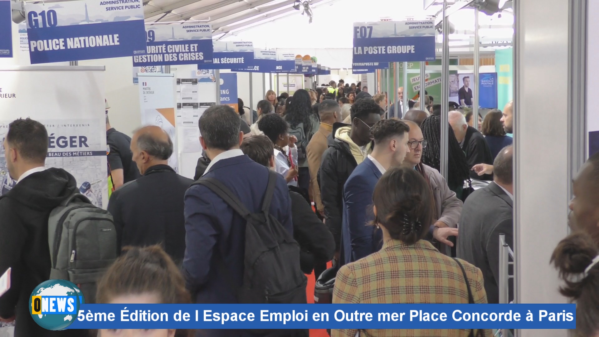 [Vidéo] 5ème Édition de l Espace Emploi en Outre mer Place Concorde à Paris