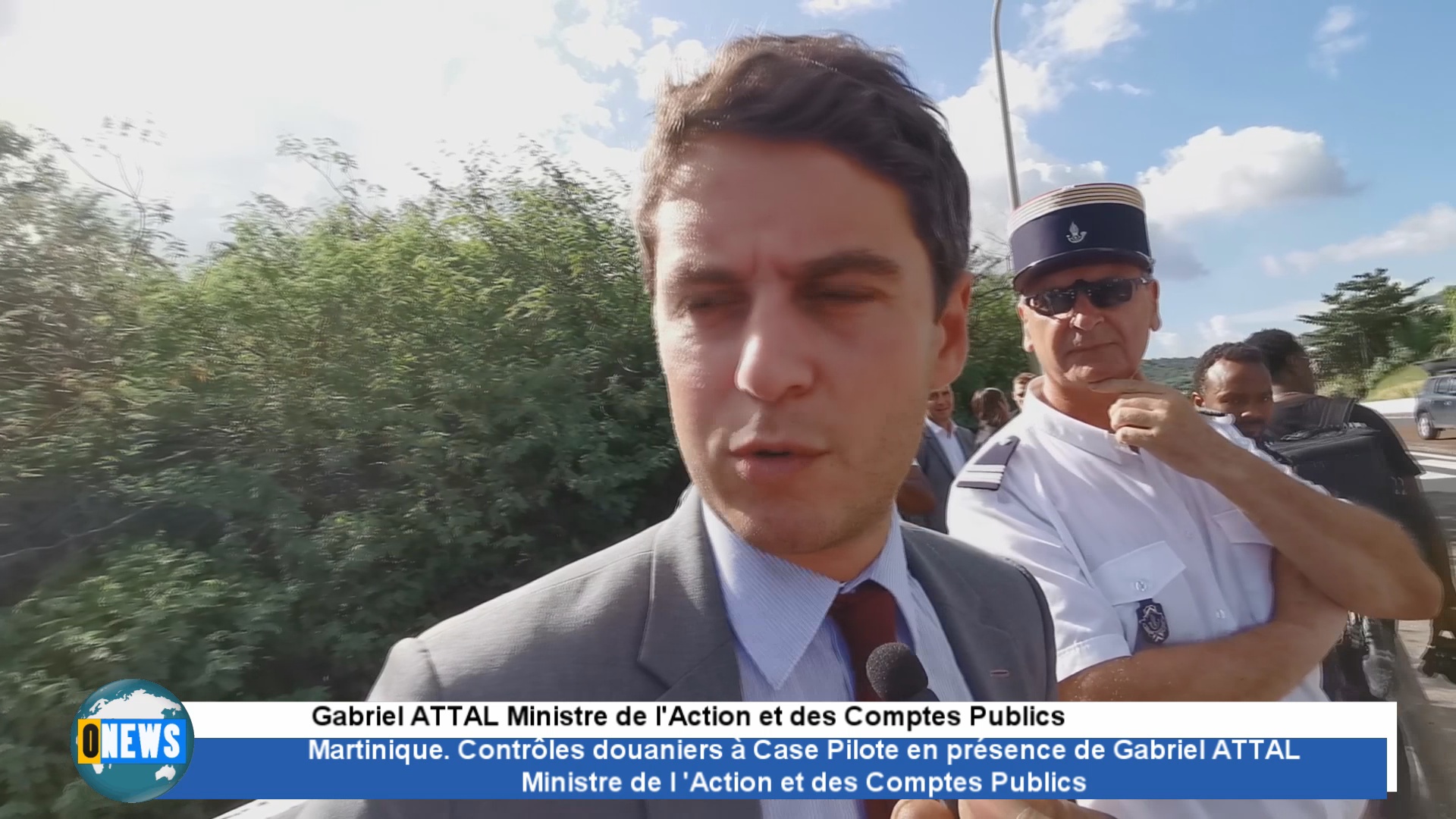 [Vidéo] Martinique. Contrôles douaniers à Case Pilote en présence du Ministre de l’Action et des Comptes Publics Gabriel ATTAL