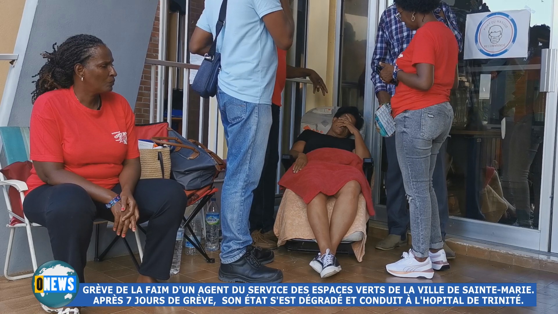 [Vidéo] Martinique. Grève de la faim d un agent du Service des espaces verts Paulette BÉRIMEY
