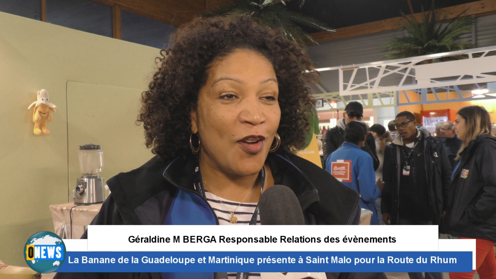[Vidéo]Route du Rhum. La banane de Guadeloupe et Martinique à Saint Malo. Géraldine M BARGA et Nancy BUREAU
