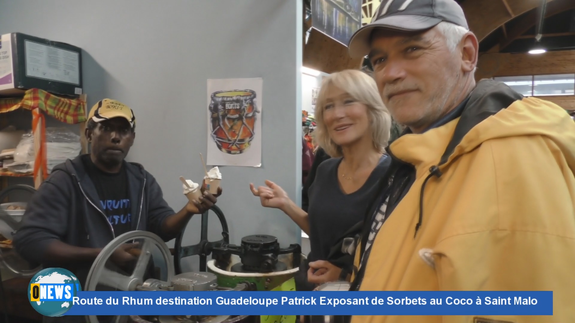 [Vidéo] Route du Rhum destination Guadeloupe. Patrick exposant et vendeur de sorbets au coco