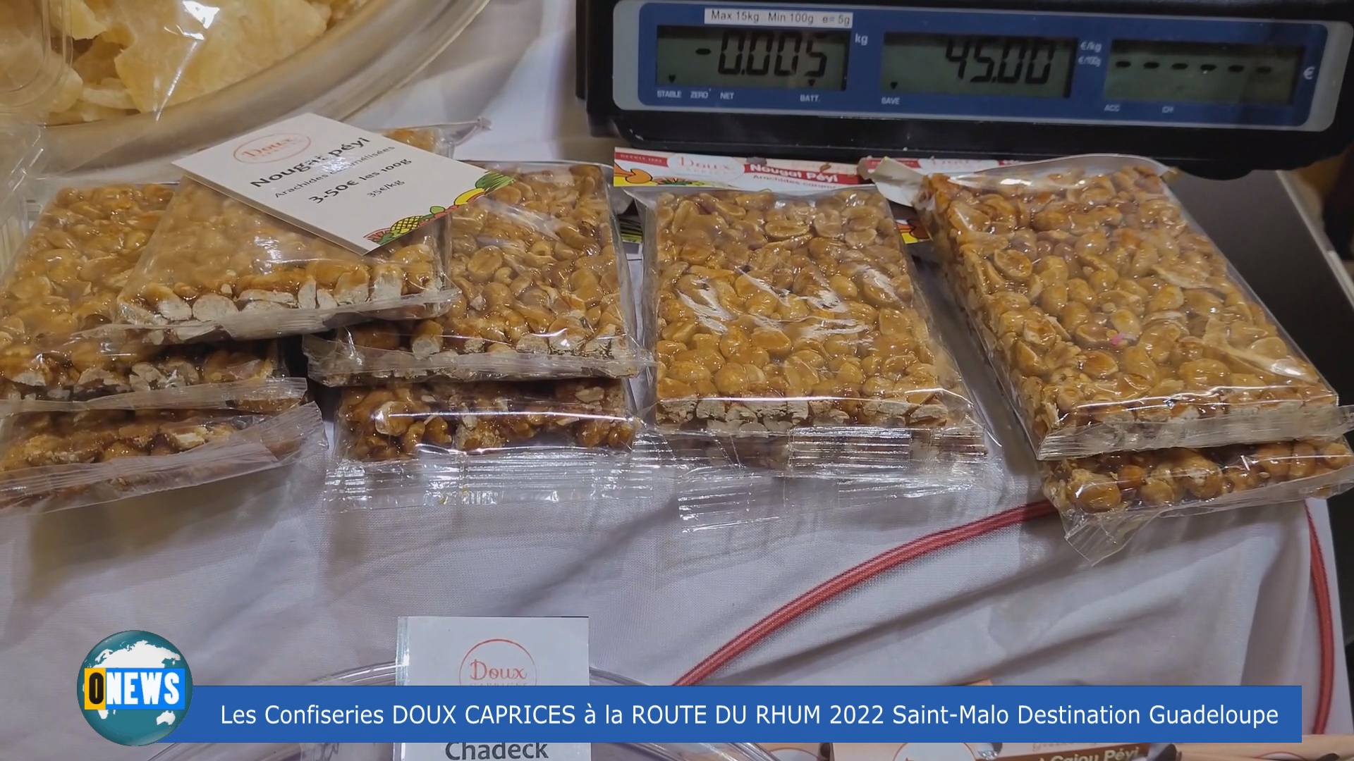 [Vidéo] Route du Rhum destination Guadeloupe. Les confiseries DOUX CAPRICES à Saint Malo