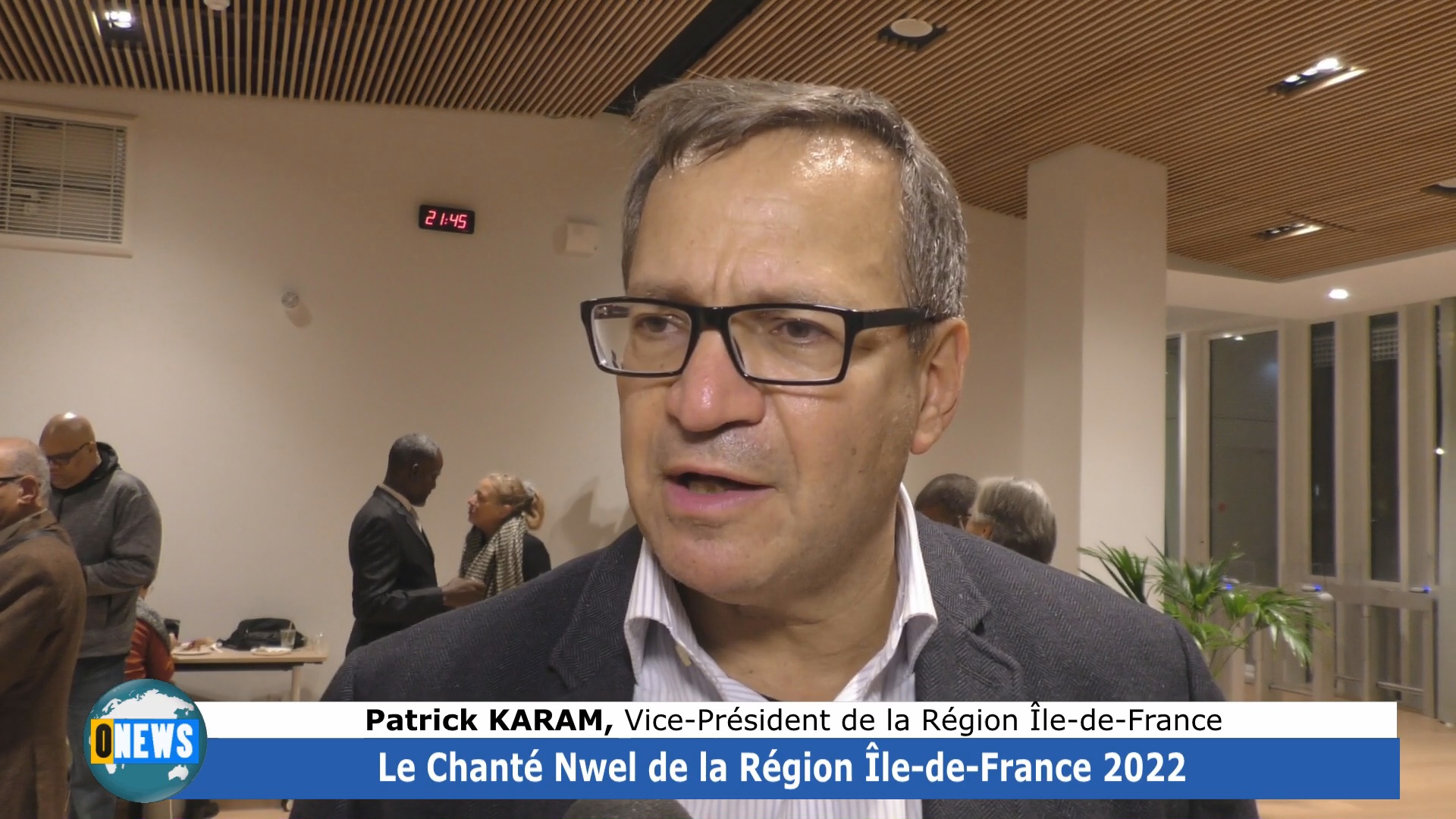 [Vidéo] Chanté Nwel à la Région Ile de France. Interview de  Patrick KARAM Vice Président de la Région Ile de France