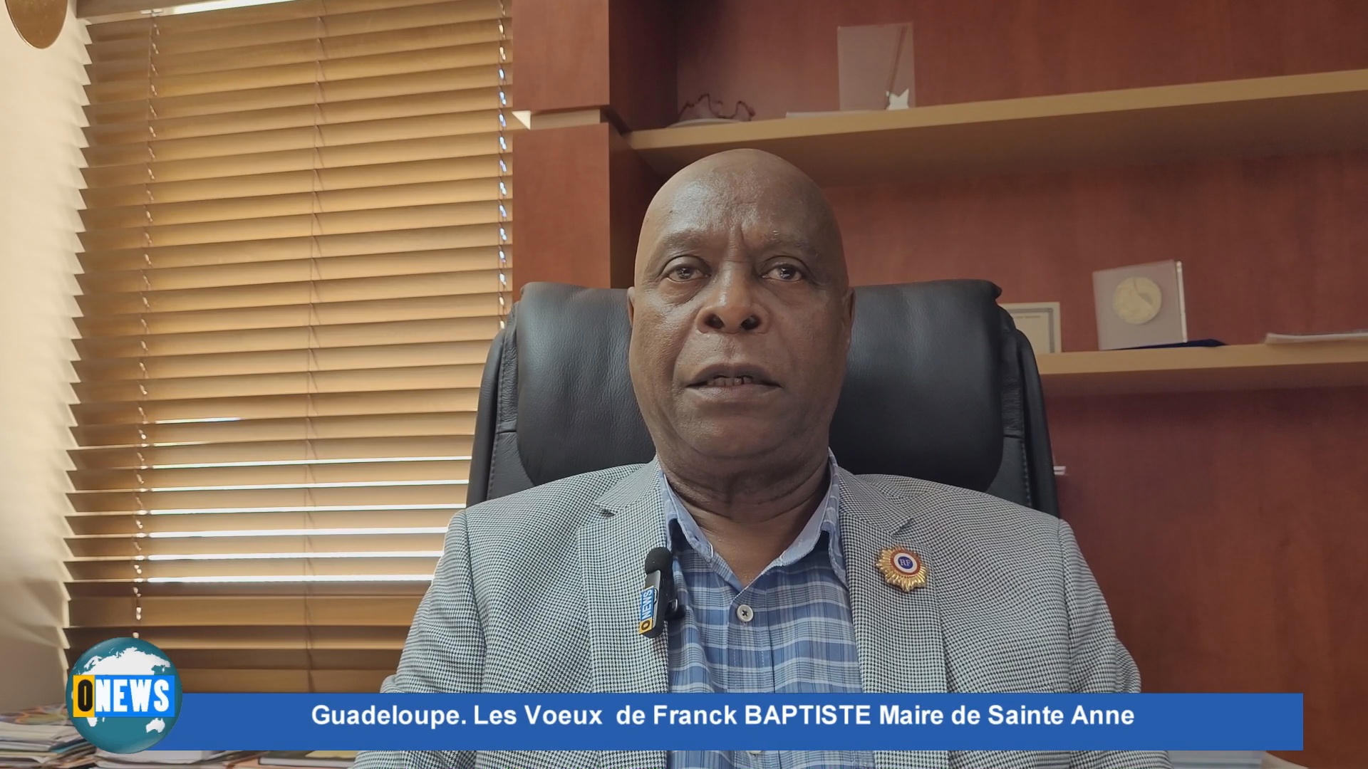 [Vidéo] Guadeloupe. Les voeux de Franck BAPTISTE Maire de Sainte Anne