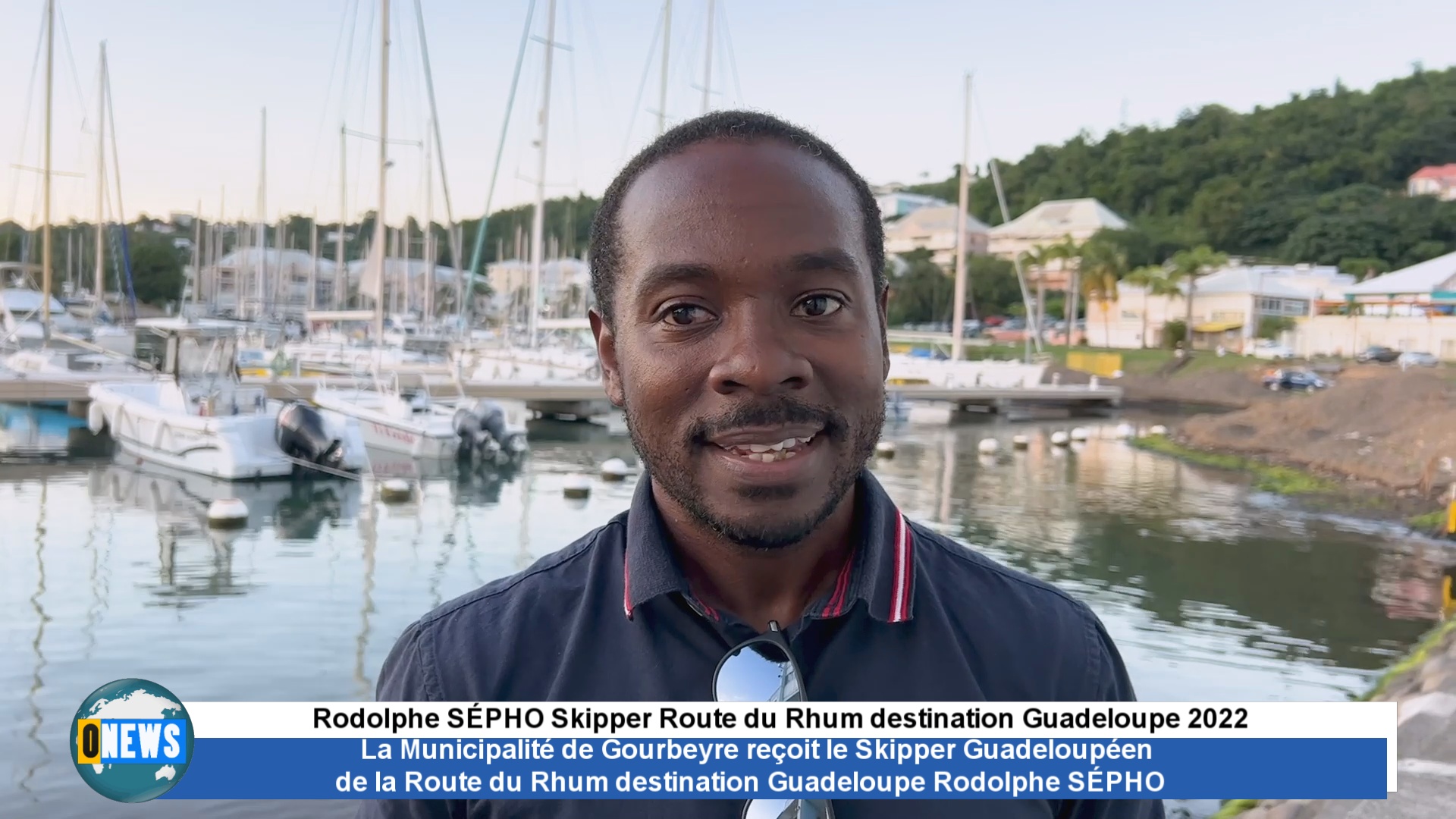 [Vidéo] Onews Guadeloupe. La Municipalité de Gourbeyre reçoit le Skipper Guadeloupéen de la Route du Rhum destination Guadeloupe Rodolphe SÉPHO