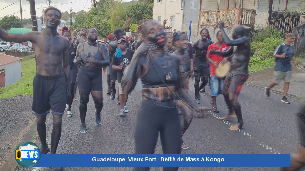 [Vidéo] Guadeloupe Carnaval à Vieux Fort. Défilé de Mass à Kongo