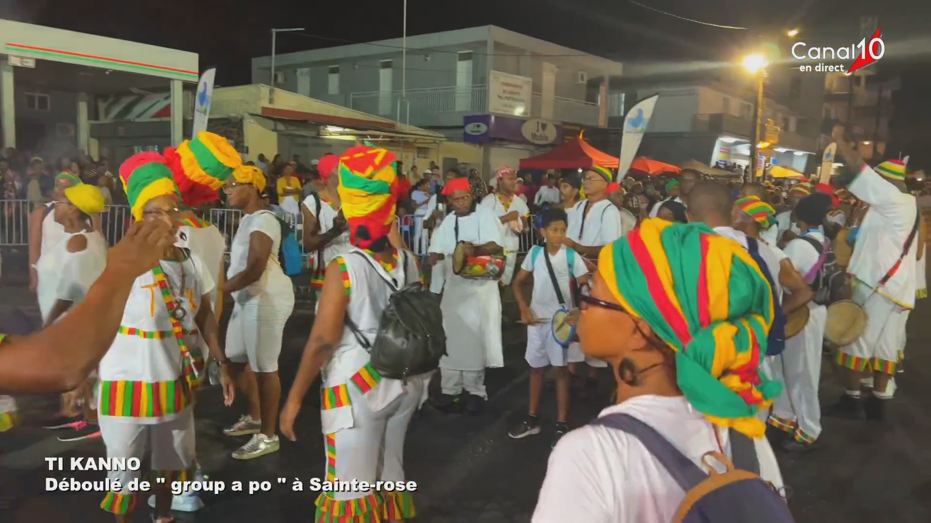 [Vidéo] Onews Guadeloupe Carnaval. Déboulé  groupe à po à Sainte Rose