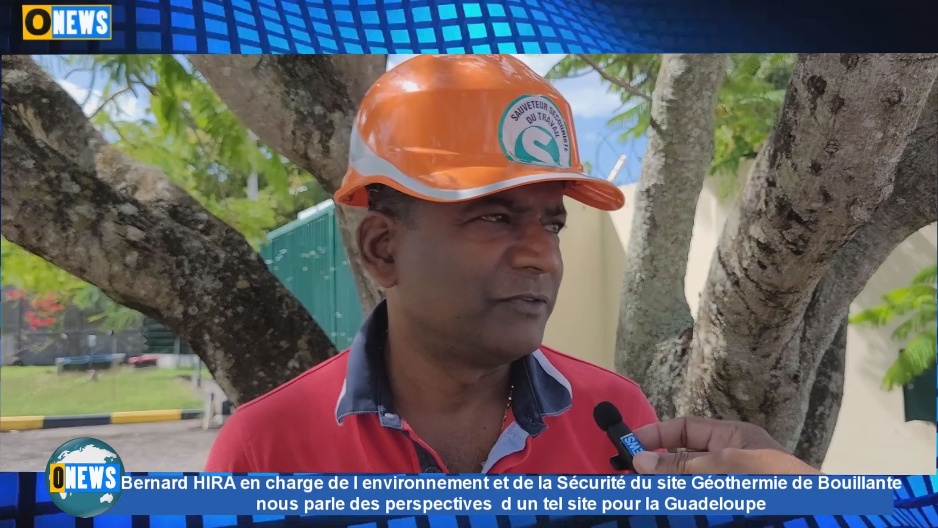 [Vidéo]Guadeloupe. Bernard HIRA en charge de l environnement et de la Sécurité du site Géothermie de Bouillante nous parle des perspectives  d un tel site pour le Département