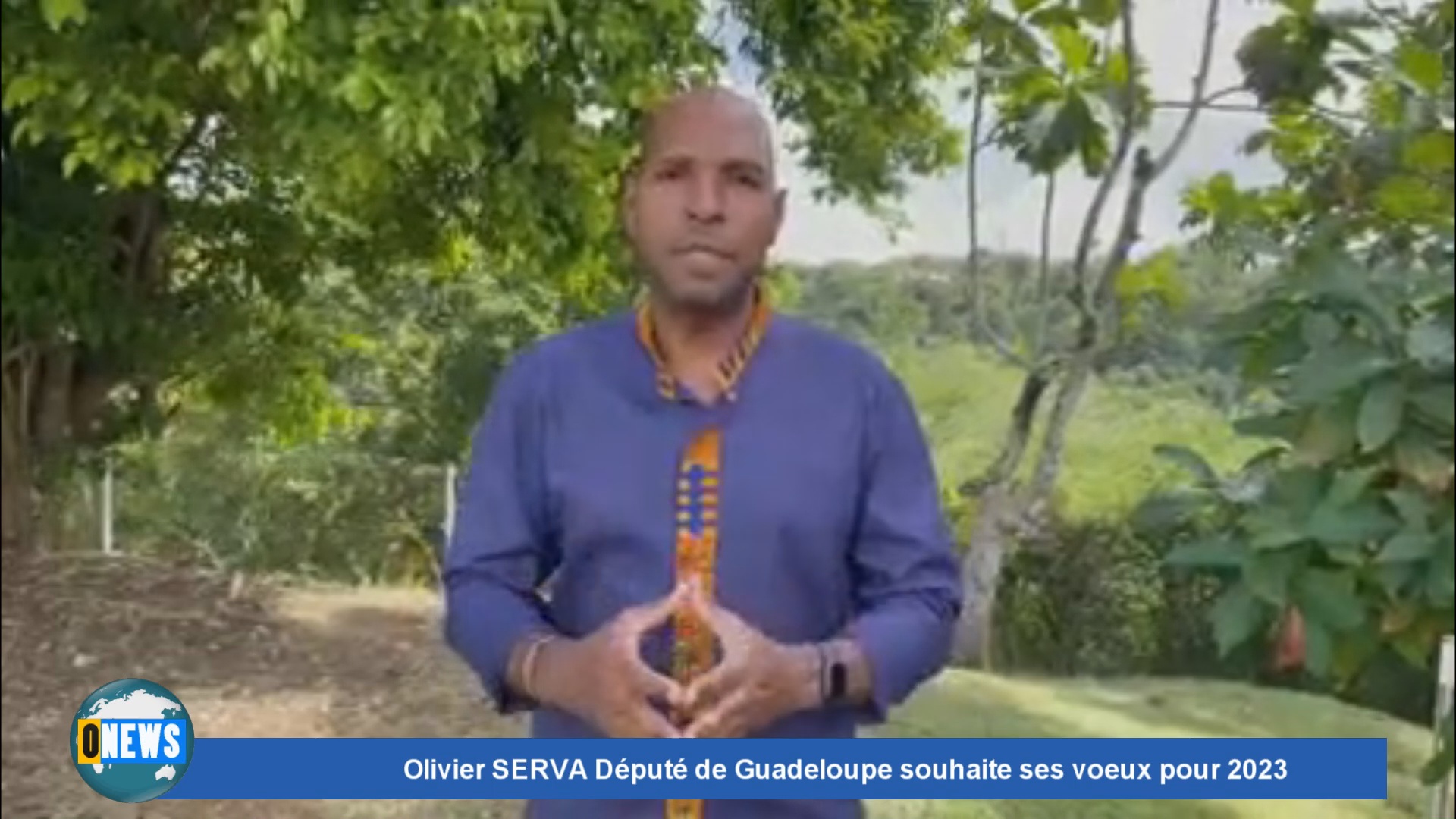 [Vidéo] Guadeloupe. Olivier SERVA Député de Guadeloupe souhaite ses voeux pour 2023