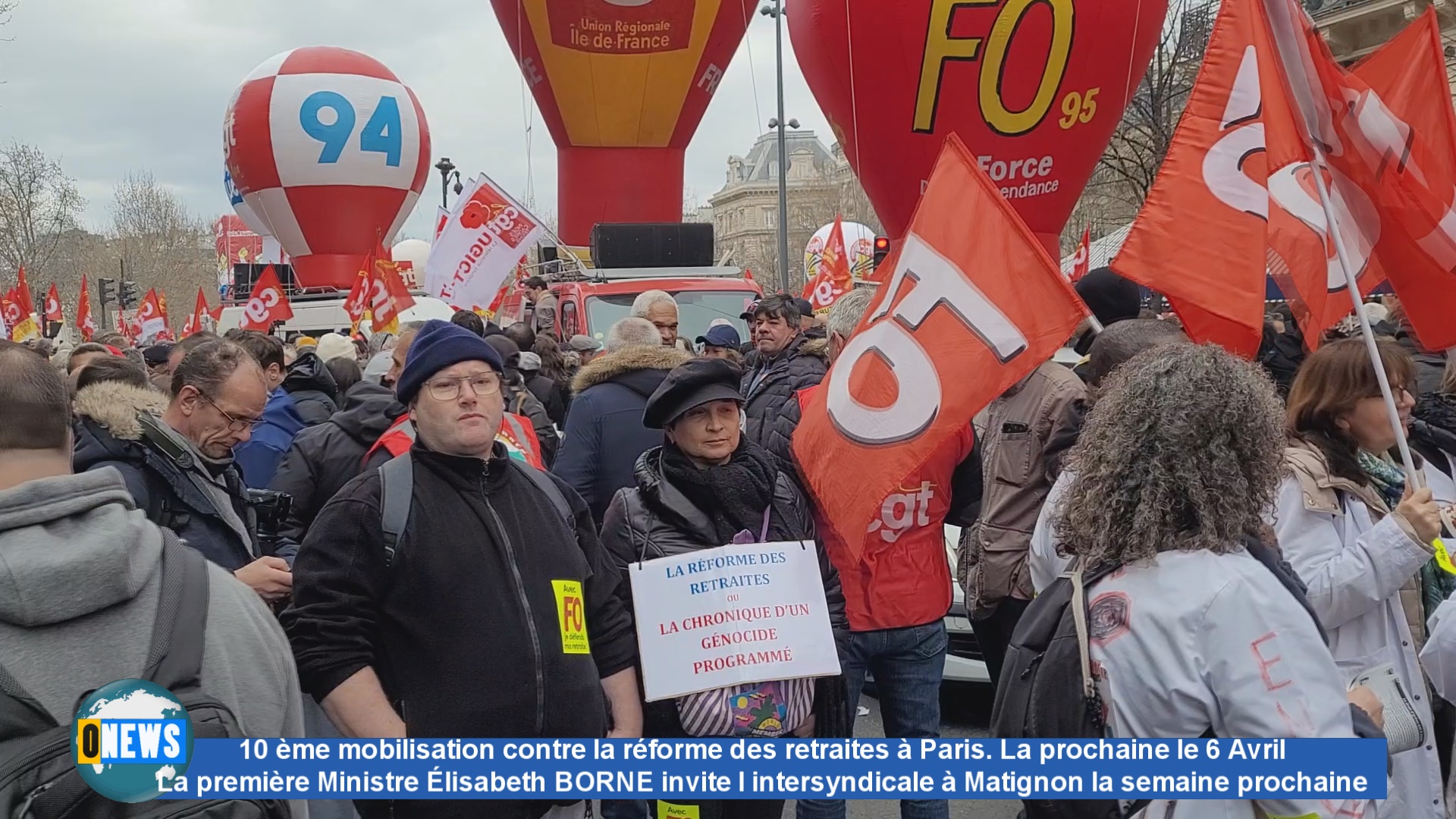 [Vidéo]Paris. 10ème journée de mobilisation contre la réforme des retraites