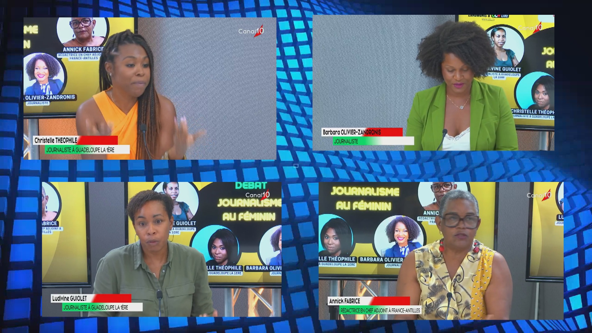 [Vidéo] Guadeloupe. Des journalistes Guadeloupéennes femmes invitées de ZCL Canal 10