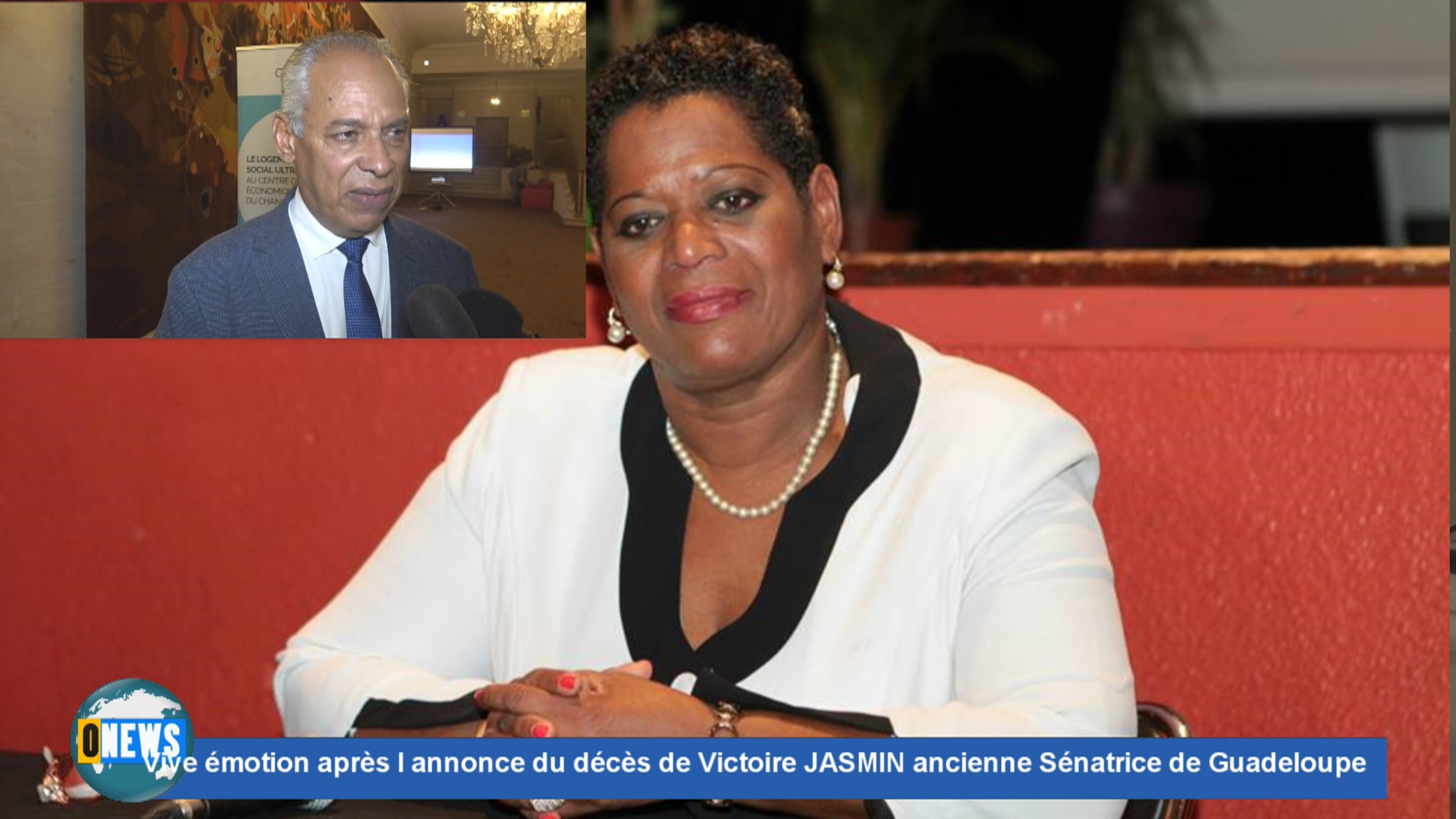Flash spécial. Vive émotion suite au décès  de Victoire JASMIN ancienne Sénatrice de Guadeloupe