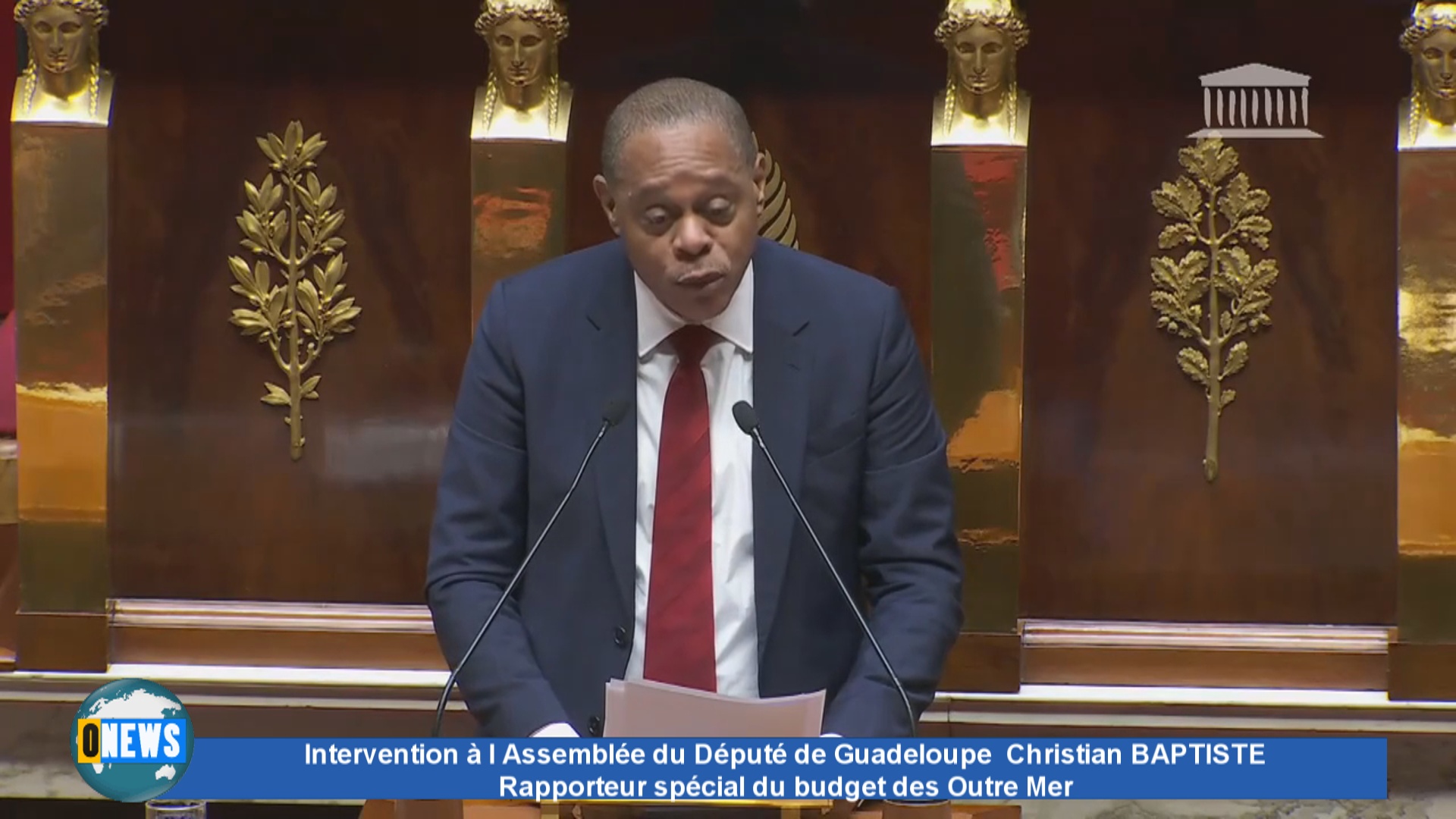 Intervention à l Assemblée du Député de Guadeloupe  Christian BAPTISTE Rapporteur spécial du budget des Outre Mer