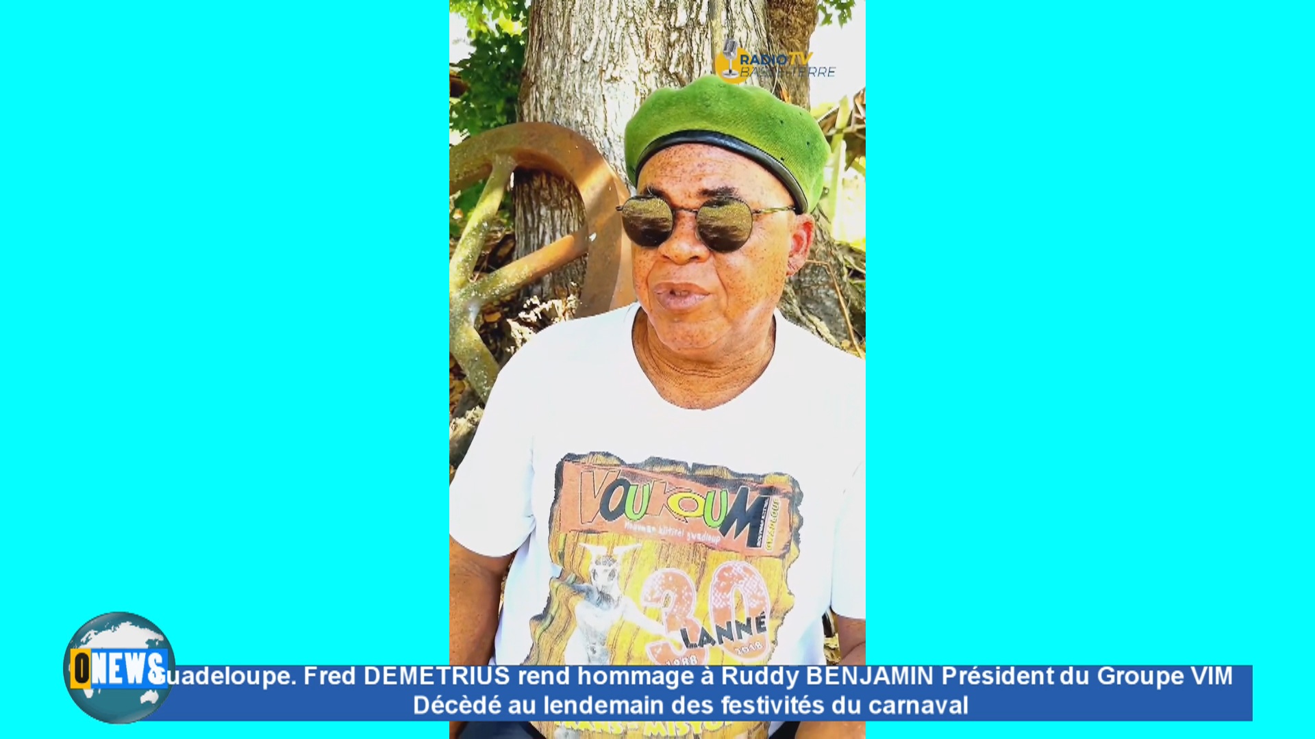 Guadeloupe. Fred DEMETRIUS de VOUKOUM rend hommage à Ruddy BENJAMIN Président du groupe VIM décédé au lendemain du Mardi Gras
