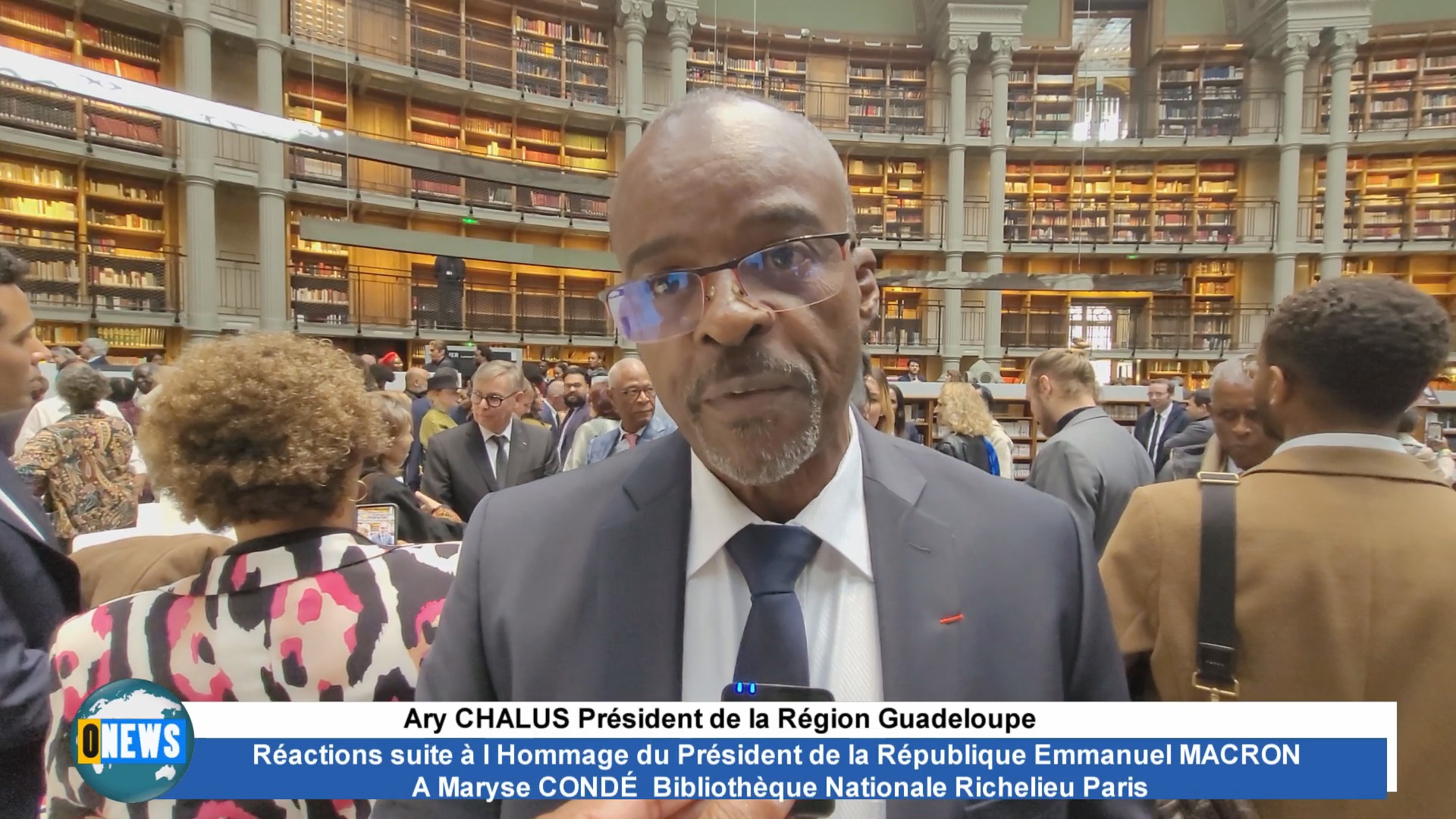 Réactions suite à l Hommage du Président de la République Emmanuel MACRON  A Maryse CONDÉ  Bibliothèque Nationale Richelieu Paris