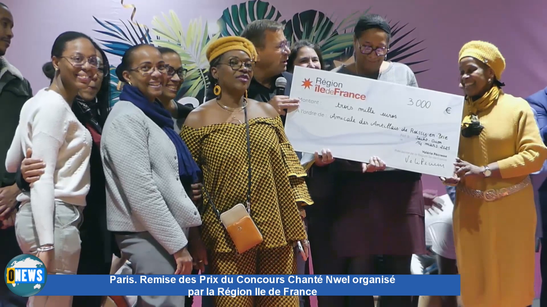 Onews. Remise des Prix de Concours chanté Nwel organisé par la règion ile de France (1er reportage)