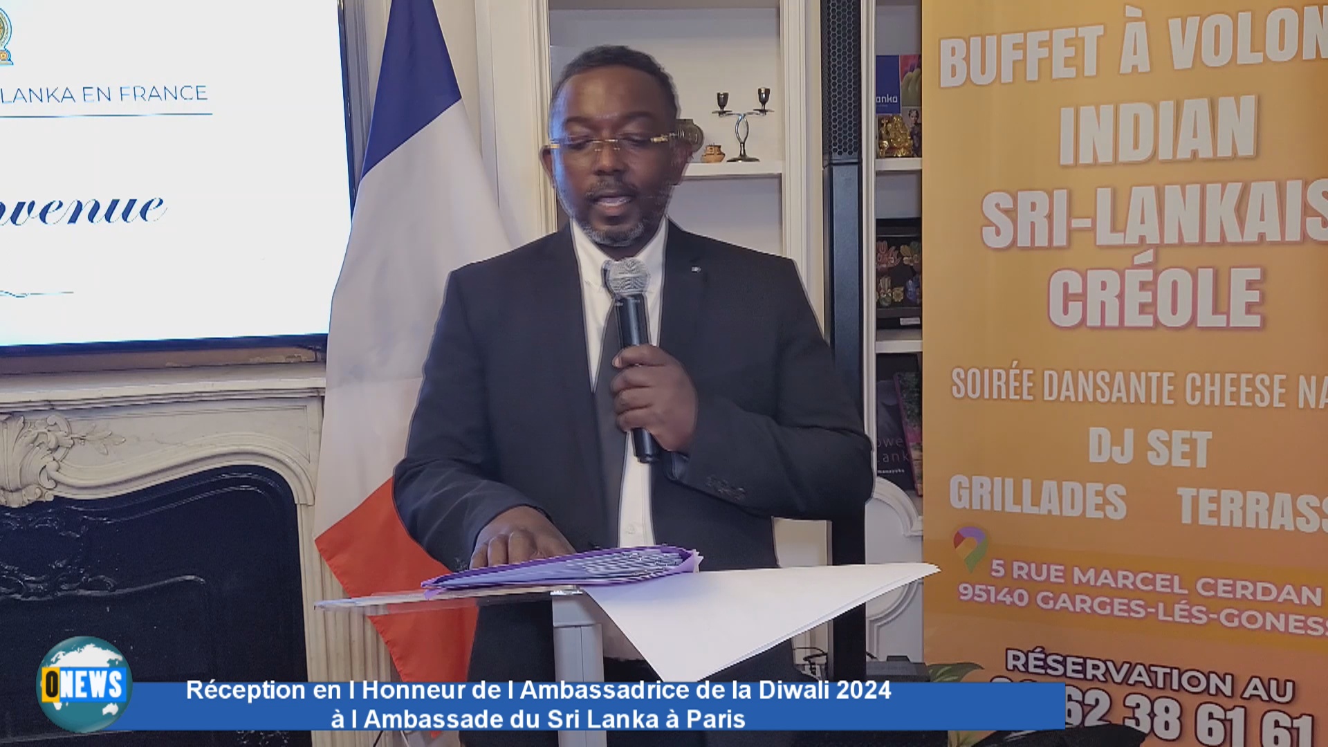 Réception en l Honneur de l Ambassadrice de la Diwali 2024 à l Ambassade du Sri Lanka à Paris