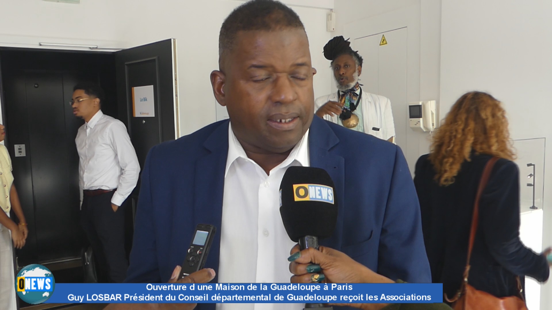 Onews. Ouverture d une Maison de la Guadeloupe à Paris Guy LOSBAR reçoit les Associations
