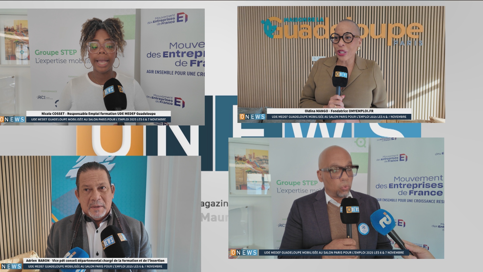 La Guadeloupe au salon Paris Emploi 6 et 7 Place Concorde novembre pour la première fois. Initiative de UDE-MEDEF avec d autres partenaires