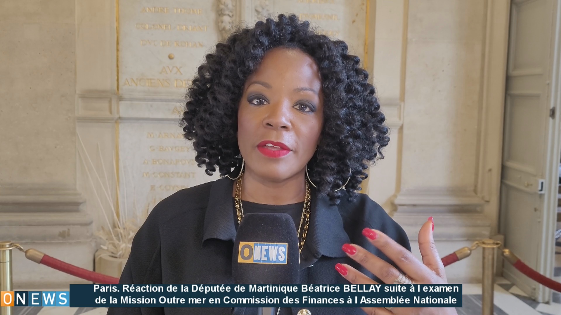 Paris. Réaction de la Députée de Martinique Béatrice BELLAY suite à l examen de la Mission Outre mer en Commission des Finances à l Assemblée Nationale