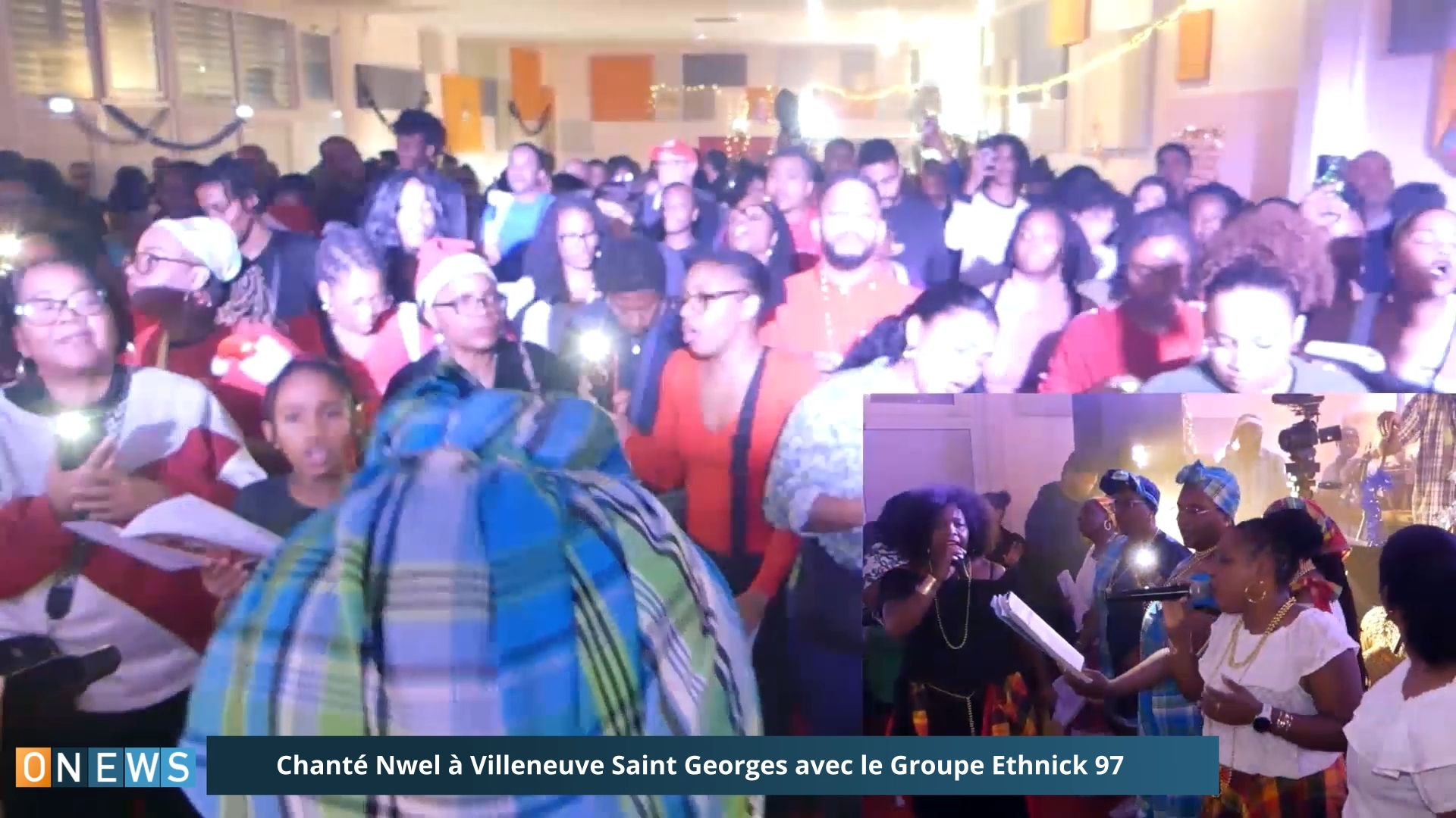 Onews. Chanté Nwel avec le Groupe Ethnik 97 à Villeneuve Saint Goerges