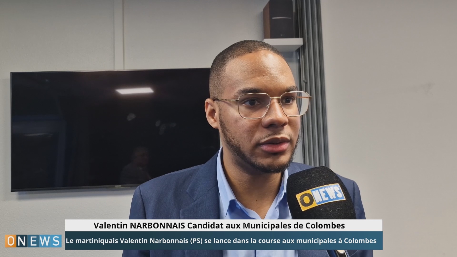 Onews. Le Martiniquais Valentin NARBONNAIS se lance dans la course aux Municipales à Colombes