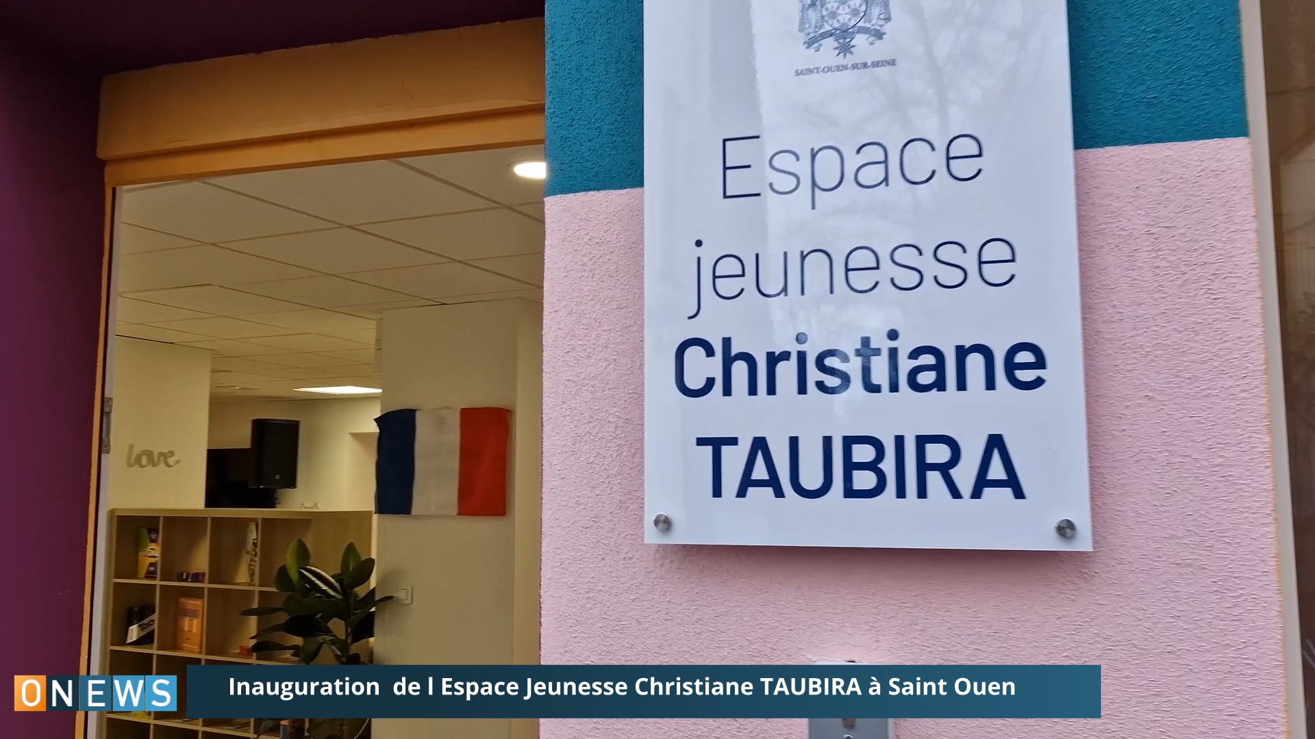OnewsParis. Inauguration de l Espace Jeunesse Christiane TAUBIRA à Saint Ouen