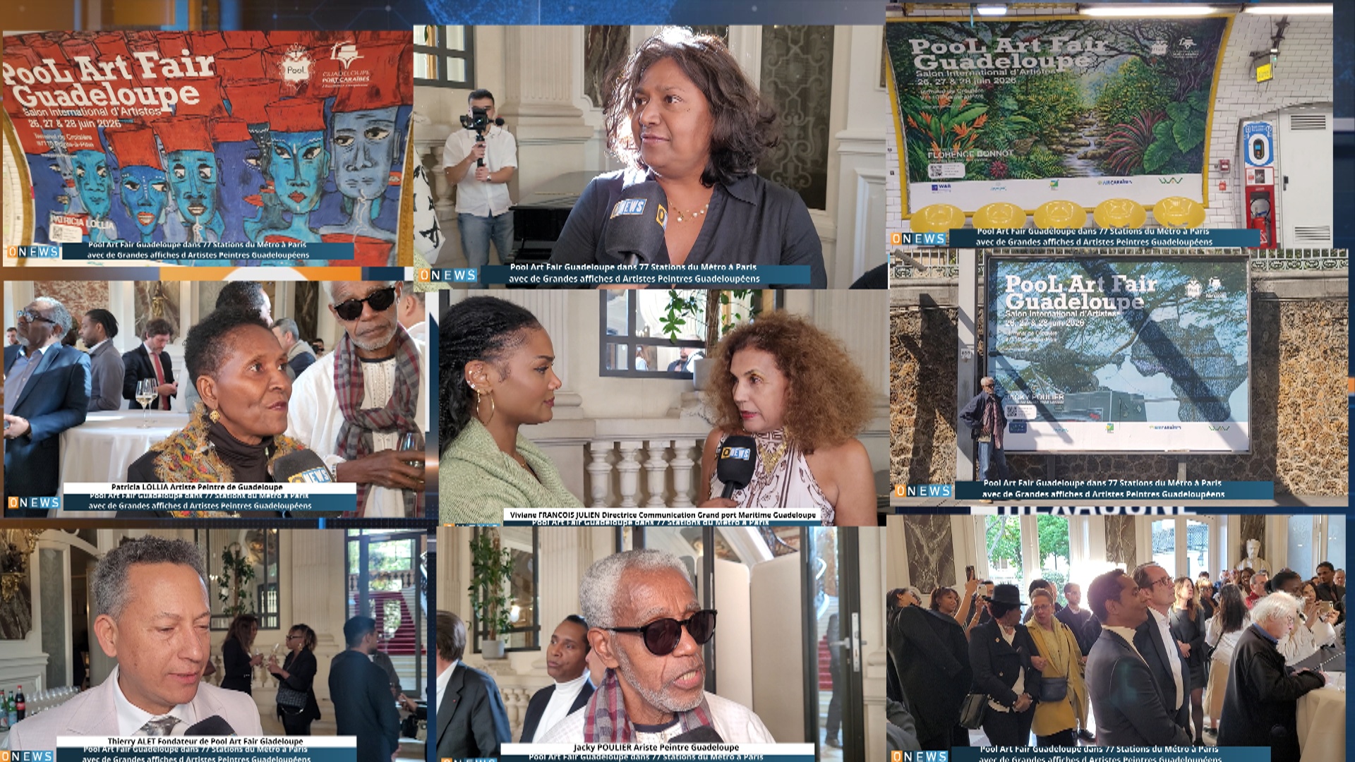 Onews. Des artistes Peintres de Guadeloupe dans 77 Stations du métro à Paris dans le cadre du Salon Pool Art Fair