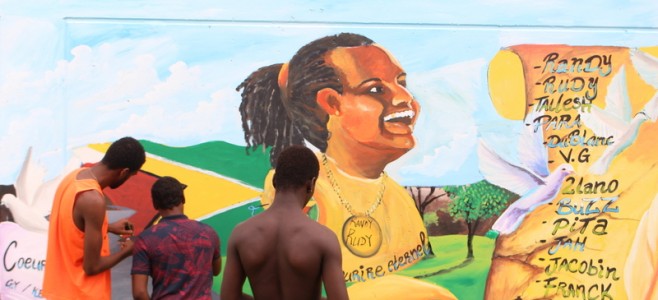 GUYANE. Inauguration des fresques murales à la cité Cabassou.