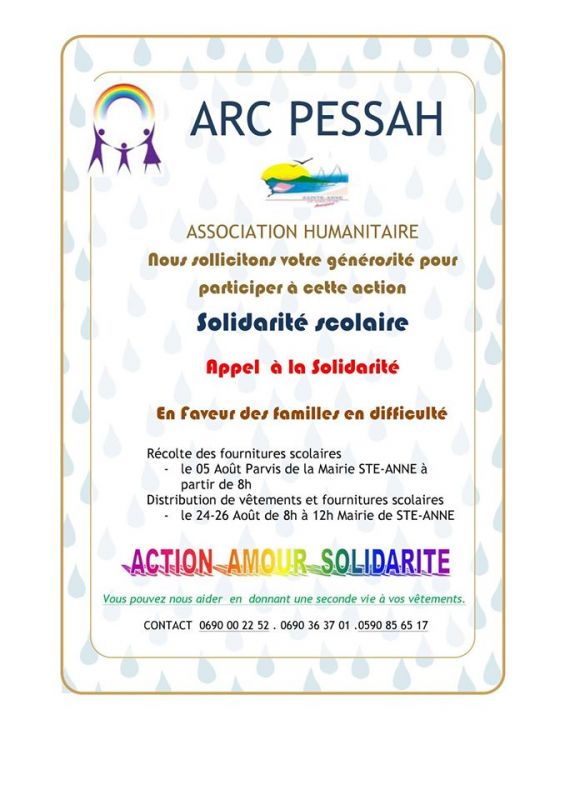 GUADELOUPE. Action de solidarité à Sainte anne