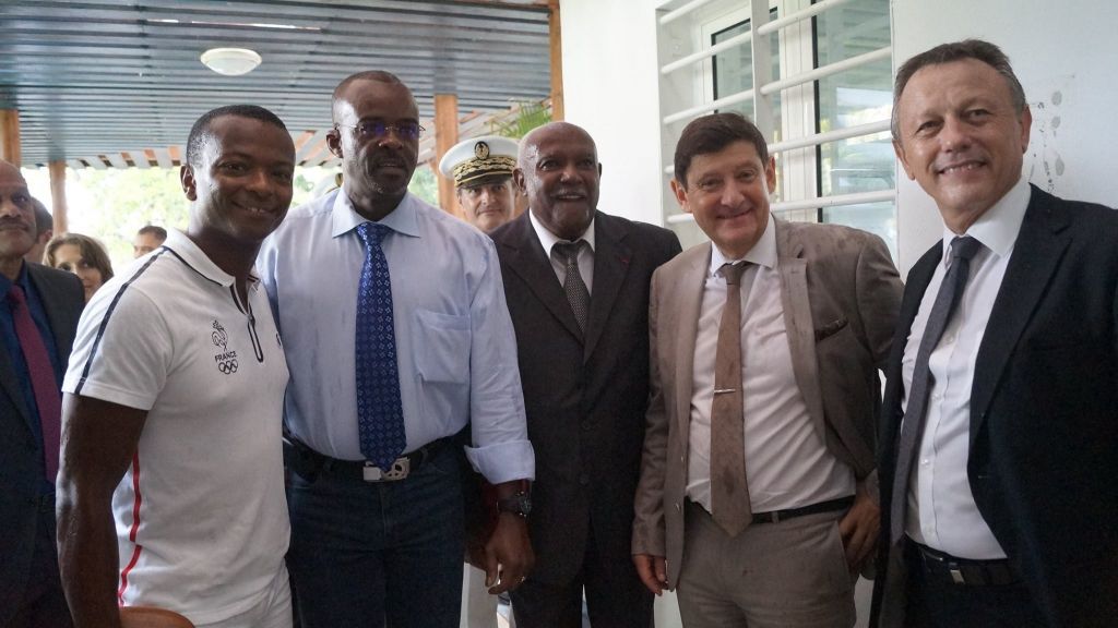 GUADELOUPE. Visite de Patrick KANNER reçu par Jean Paul Tony HELLISSEY, médaille d’argent aux JO de Rio