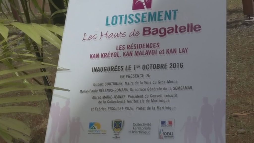 [Vidéo] Martinique. Inauguration du lotissement les hauts de bagatelle.