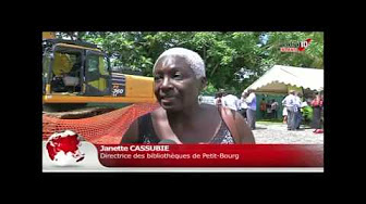 [Vidéo] GUADELOUPE. Pose de la première pierre d’une bibliothèque multimédia à Petit Bourg. Images Canal 10