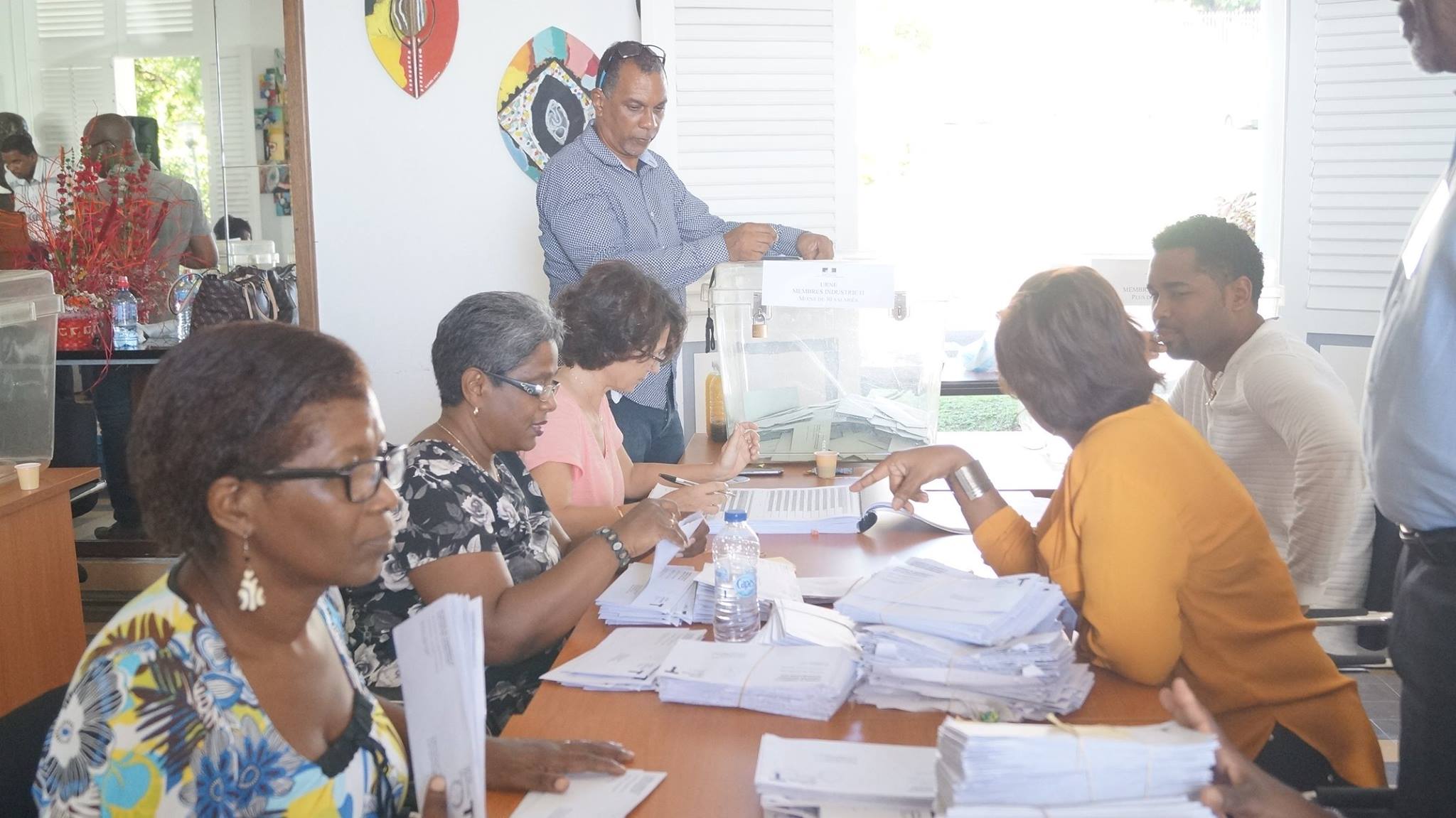 Résultat des votes aux élections à la chambre de commerce et d’industrie des Îles de Guadeloupe