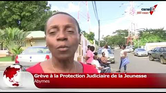 GUADELOUPE. Grève à la protection judiciaire de la jeunesse aux Abymes. (canal 10)